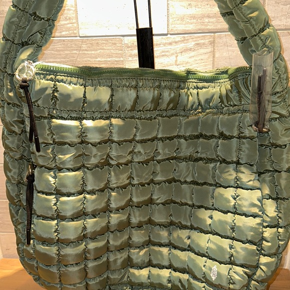 Free People Movement Quilted Carryall Bag Washed Sage Green - Picture 3 of 6